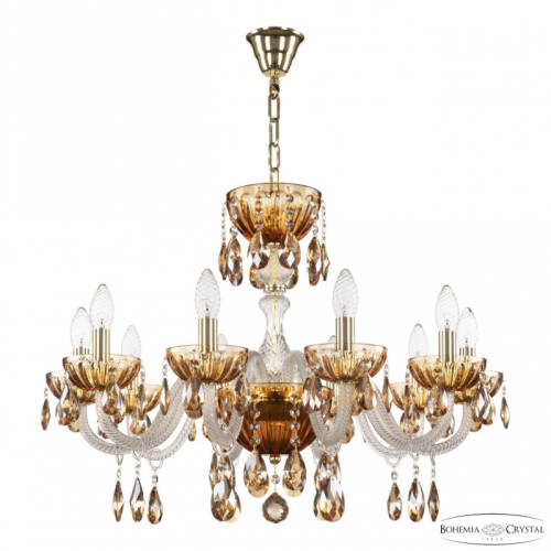 Подвесная люстра Bohemia Ivele Crystal 5417 5417/10/240 G Amber/M-1H K721