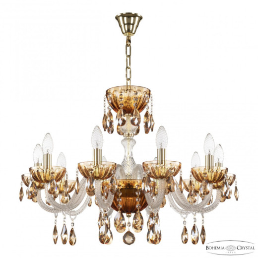 Подвесная люстра Bohemia Ivele Crystal 5417 5417/10/240 G Amber/M-1H K721
