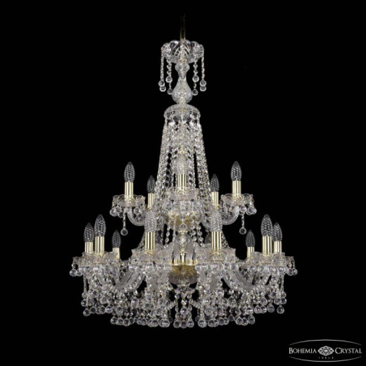 Подвесная люстра Bohemia Ivele Crystal 1409 1409/10+5/240/XL-91/2d G