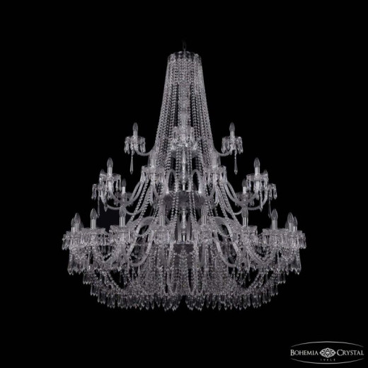 Подвесная люстра Bohemia Ivele Crystal 1403 1403/20+10+5/530/3d Ni