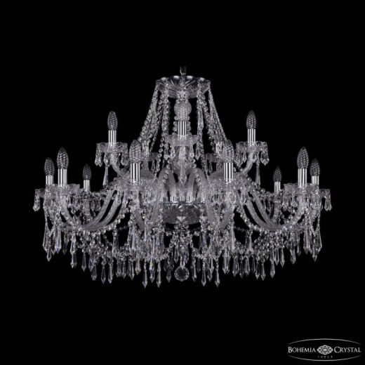 Подвесная люстра Bohemia Ivele Crystal 1403 1403/10+5/360 Ni
