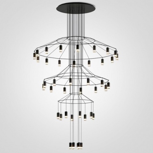 Подвесная люстра Imperiumloft Vibia Wireflow 40.1639-0