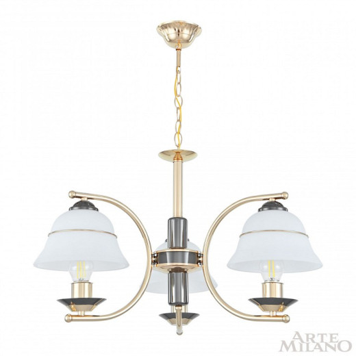 Подвесная люстра Arte Milano Florentia-1240 301240/3 Bk/Gd