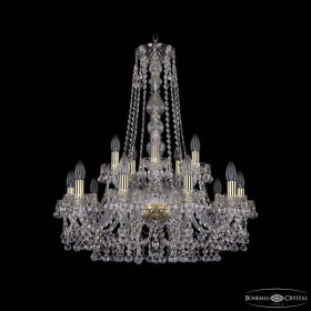 Подвесная люстра Bohemia Ivele Crystal 1409 1409/10+5/240/h-77 G