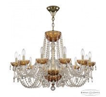 Подвесная люстра Bohemia Ivele Crystal 5402 5402/12/300 G Amber/M-1G
