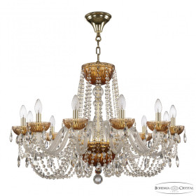 Подвесная люстра Bohemia Ivele Crystal 5402 5402/12/300 G Amber/M-1G