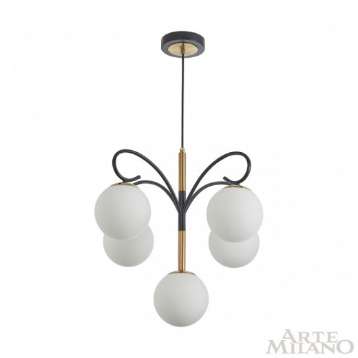 Подвесная люстра Arte Milano Neapolis-73808 273808/4+1 BK/GD