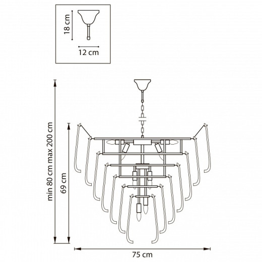 Подвесная люстра Lightstar Retro II 799182