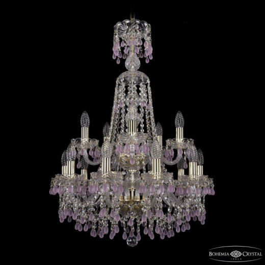 Подвесная люстра Bohemia Ivele Crystal 1410 1410/10+5/195/XL-84/2d G V7010