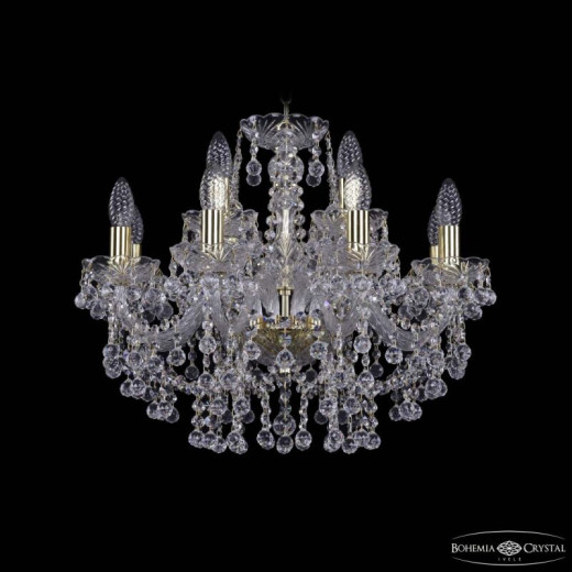 Подвесная люстра Bohemia Ivele Crystal 1409 1409/8+4/195 G