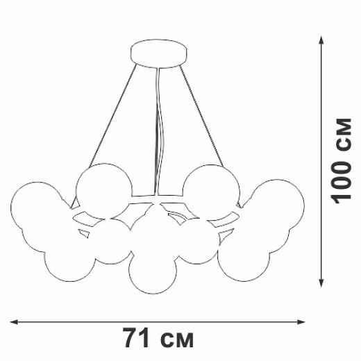 Подвесная люстра Vitaluce V48410 V48410-8/12S