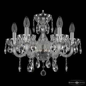 Подвесная люстра Bohemia Ivele Crystal 5417 5417/6/141 Ni Clear/M-1H