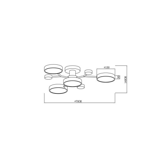 Подвесная люстра Freya Match FR6109PL-06G