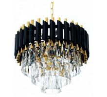 Подвесная люстра LUMINA DECO Funneli LDP 6003-400 BK+F.GD