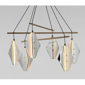 Подвесная люстра Eurosvet  301054 LED латунь