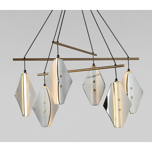 Подвесная люстра Eurosvet  301054 LED латунь