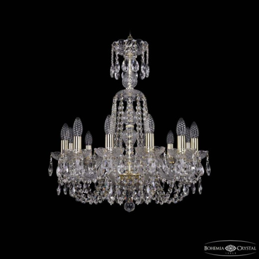 Подвесная люстра Bohemia Ivele Crystal 1402 1402/12/195/XL-64 G