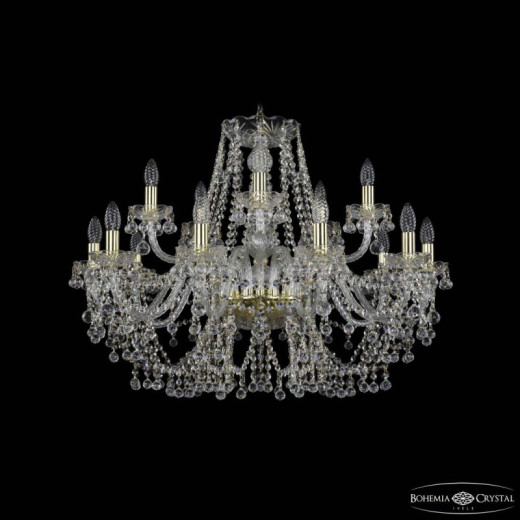 Подвесная люстра Bohemia Ivele Crystal 1409 1409/10+5/300 G