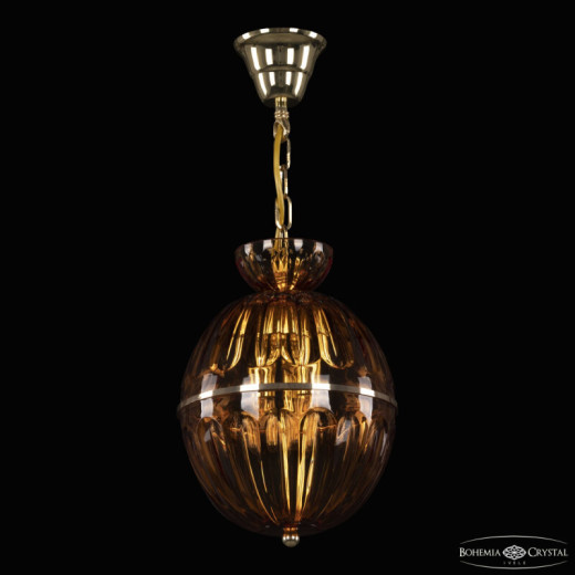 Подвесная люстра Bohemia Ivele Crystal 5480 5480/22 G Amber/M-1H