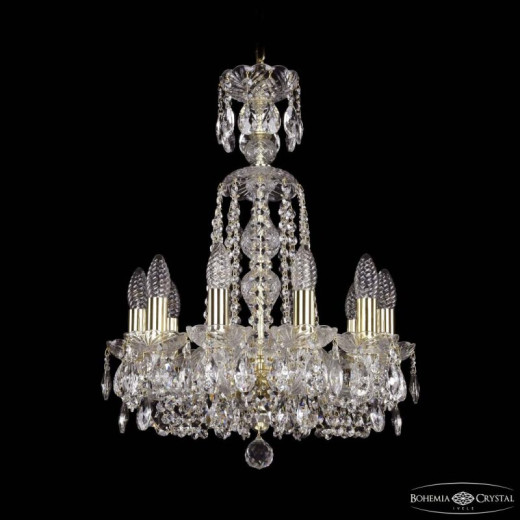 Подвесная люстра Bohemia Ivele Crystal 1402 1402/10/141/XL-58 G