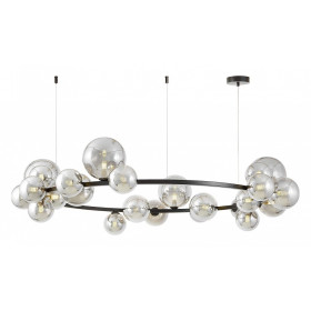 Подвесная люстра LUMINA DECO MERIDO LDP 7033-24 BK+GY