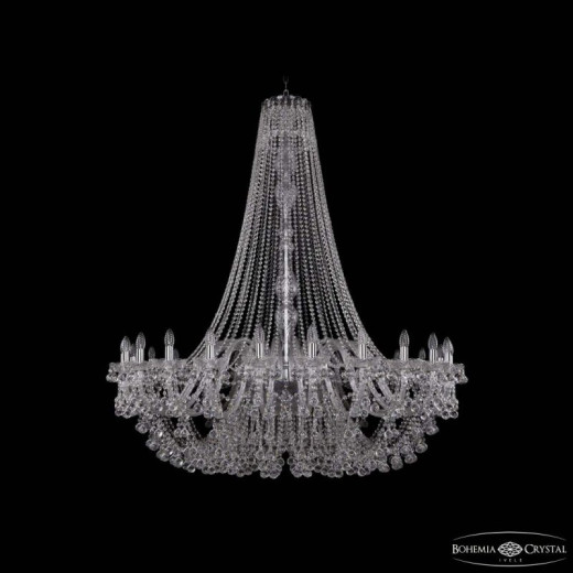 Подвесная люстра Bohemia Ivele Crystal 1409 1409/24/530/h-160 Ni