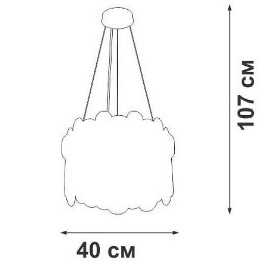 Подвесная люстра Vitaluce V5895 V5895-9/5S