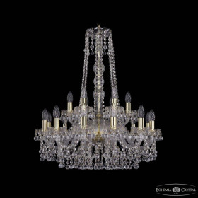 Подвесная люстра Bohemia Ivele Crystal 1409 1409/12+6/240/h-77 G