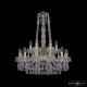 Подвесная люстра Bohemia Ivele Crystal 1409 1409/12+6/240/h-77 G