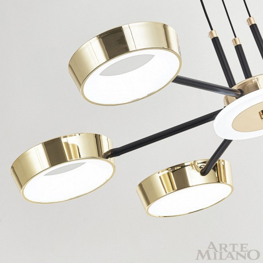 Подвесная люстра Arte Milano Ferrara-71079 271079/6 BK/GD