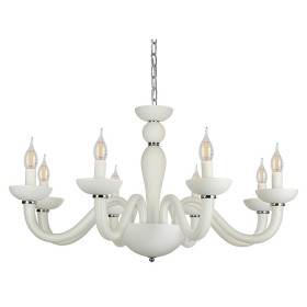 Подвесная люстра Newport ARLETTE 8648/С chrome mat.white