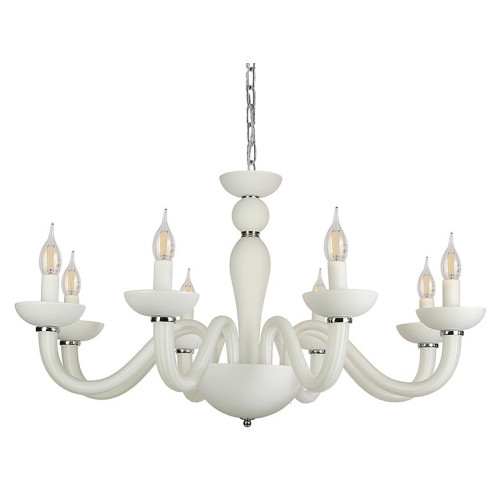 Подвесная люстра Newport ARLETTE 8648/С chrome mat.white