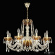 Подвесная люстра Bohemia Ivele Crystal 5402 5402/8/240 G Amber/M-1F