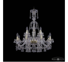 Подвесная люстра Bohemia Ivele Crystal 1409 1409/8+4/240/XL-76 G
