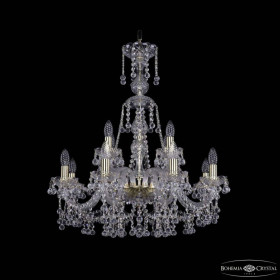 Подвесная люстра Bohemia Ivele Crystal 1409 1409/8+4/240/XL-76 G