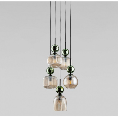 Подвесная люстра TK Lighting Sophia Green Cognac 11149 Sophia Green Cognac