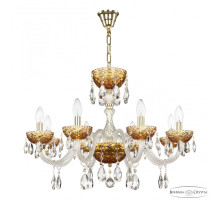Подвесная люстра Bohemia Ivele Crystal 5417 5417/8/240 G Amber/M-1F
