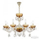 Подвесная люстра Bohemia Ivele Crystal 5417 5417/8/240 G Amber/M-1F