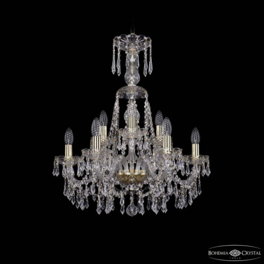Подвесная люстра Bohemia Ivele Crystal 1403 1403/6+3/195/XL-65 G