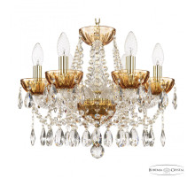Подвесная люстра Bohemia Ivele Crystal 5413 5413/6/141 G Amber/M-1H