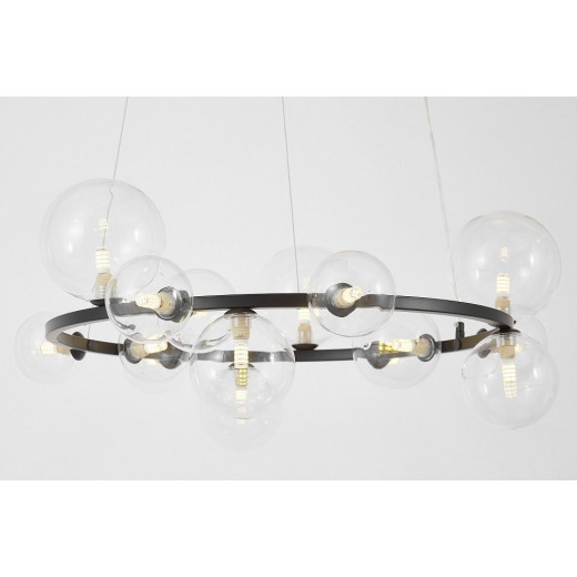 Подвесная люстра LUMINA DECO MERIDO LDP 7033-15 BK+CL
