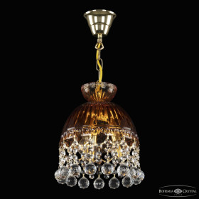 Подвесная люстра Bohemia Ivele Crystal 5478 5478/22 G Amber/M-1G Balls