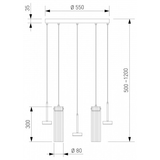 Подвесная люстра Eurosvet Quarzo 301102 LED латунь