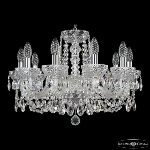 Подвесная люстра Bohemia Ivele Crystal 5402 5402/10/195 Ni Clear/M-1F