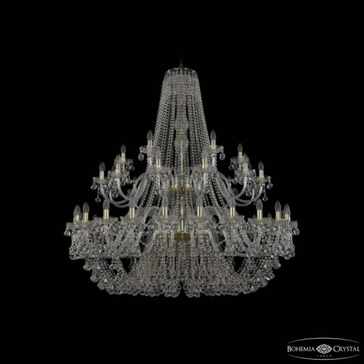 Подвесная люстра Bohemia Ivele Crystal 1409 1409/24+12+6/530/2d G