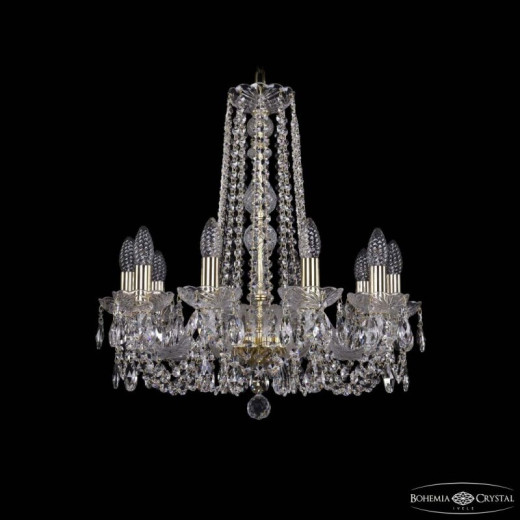 Подвесная люстра Bohemia Ivele Crystal 1402 1402/10/195/h-58 G