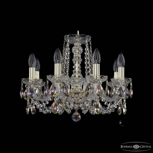 Подвесная люстра Bohemia Ivele Crystal 1402 1402/8/160 G K801