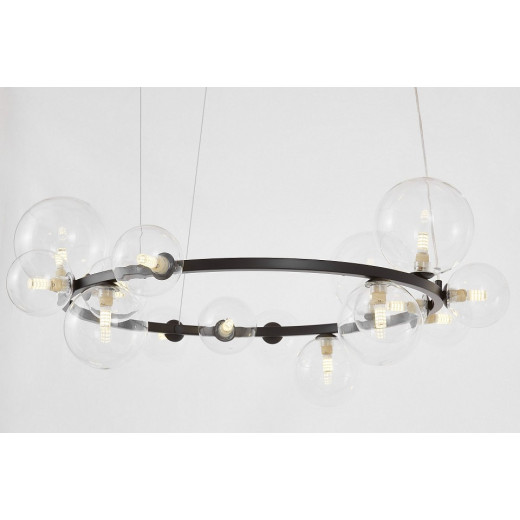 Подвесная люстра LUMINA DECO MERIDO LDP 7033-15 BK+CL