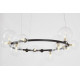 Подвесная люстра LUMINA DECO MERIDO LDP 7033-15 BK+CL