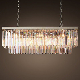 Подвесная люстра Imperiumloft Rh 1920S Odeon Clear Glass Fringe 155093-22